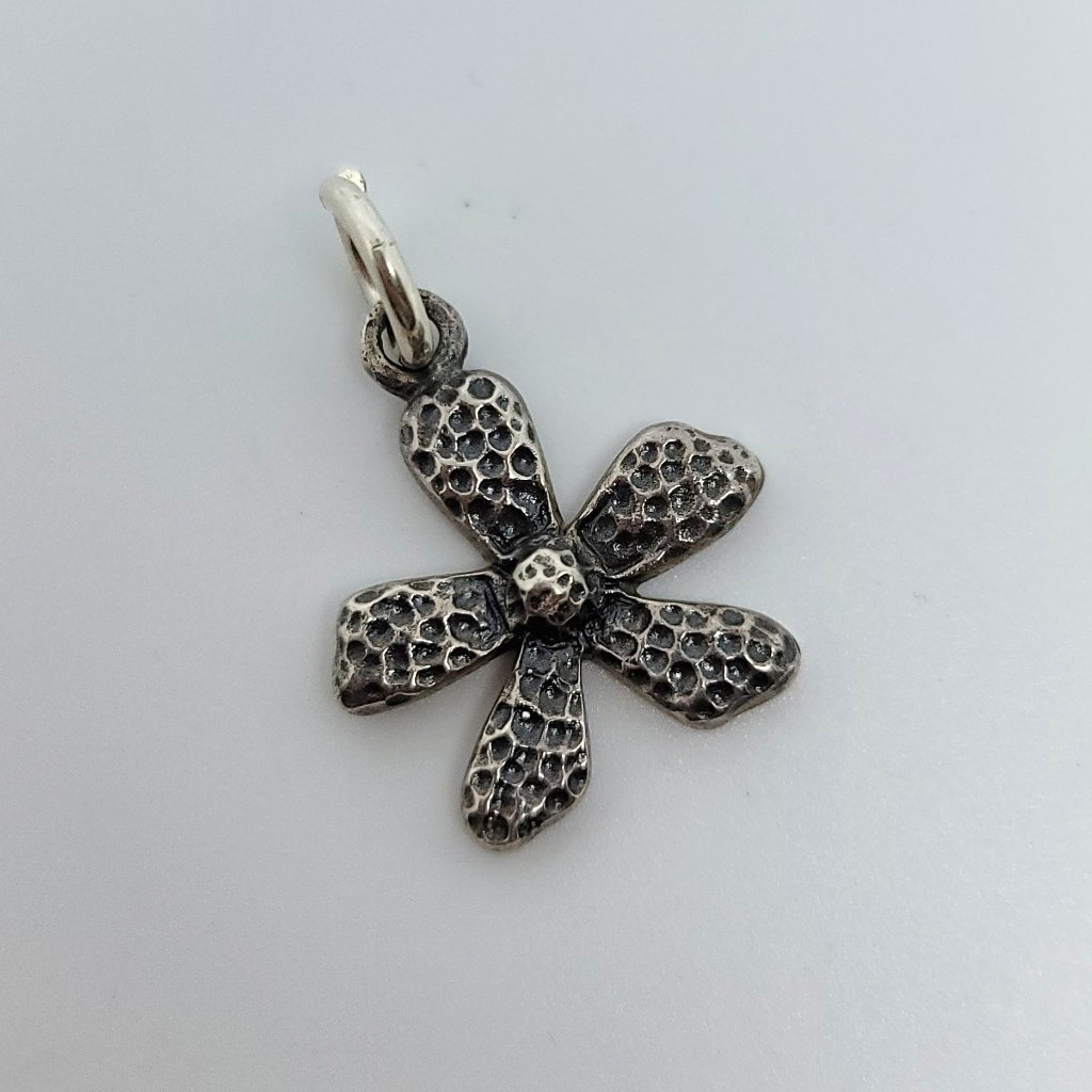 Sterling Flower Pendant Previously Earrings